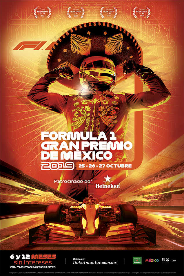 El cartel para el Gran Premio de México 2019 65