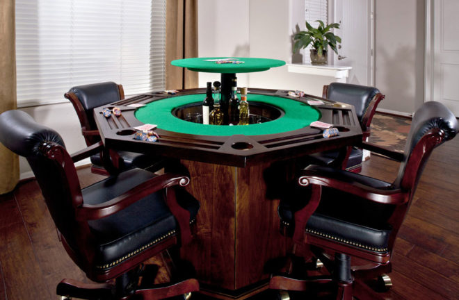 La mesa de poker con barra incluida 133
