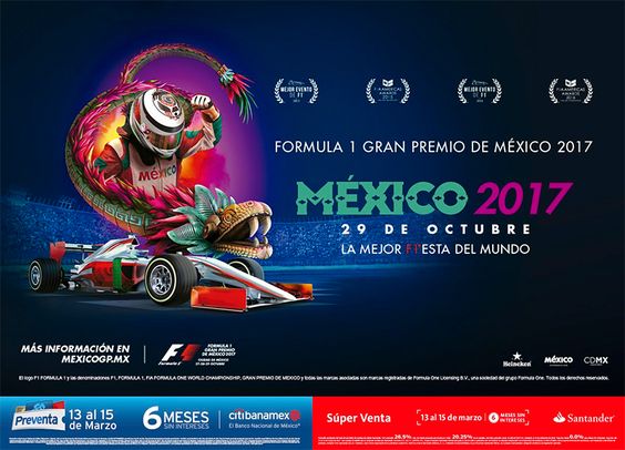 El cartel para el Gran Premio de México 2019 2