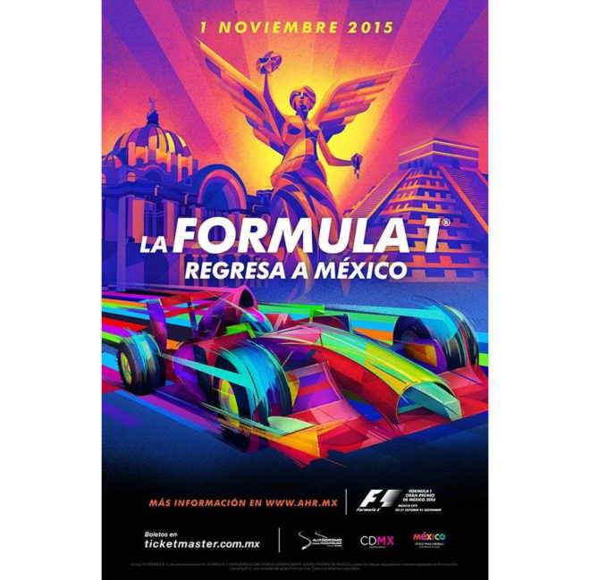 El cartel para el Gran Premio de México 2019 67