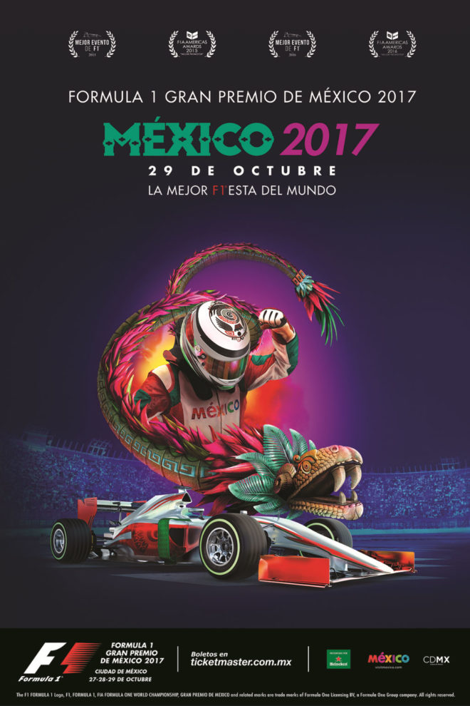 El cartel para el Gran Premio de México 2019 69